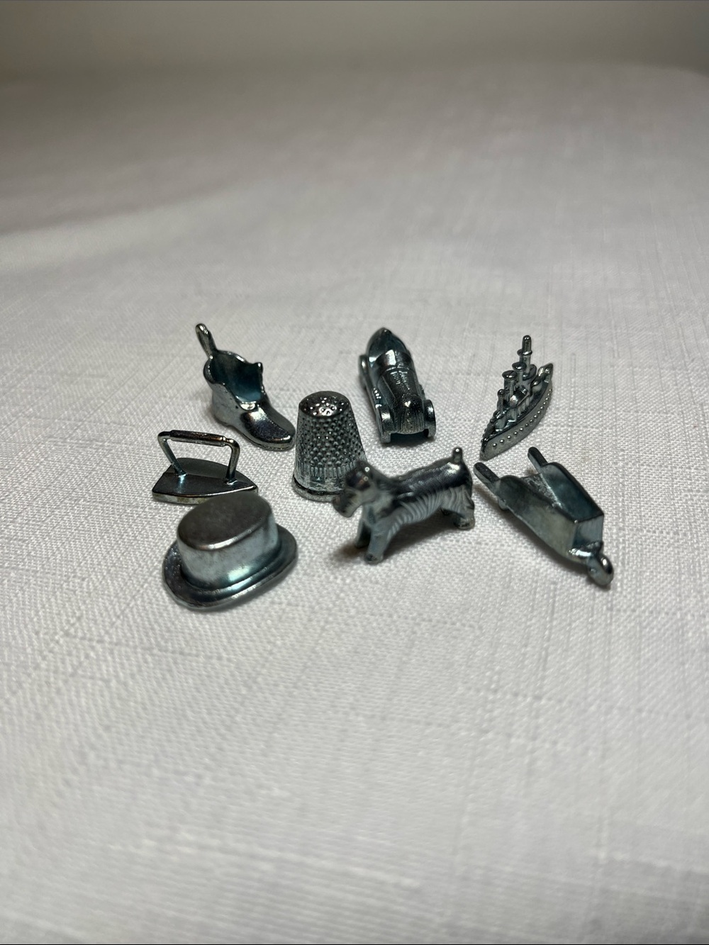 Silver Metal Novelty figure Set - Assorted Game Tokens
Monopoly